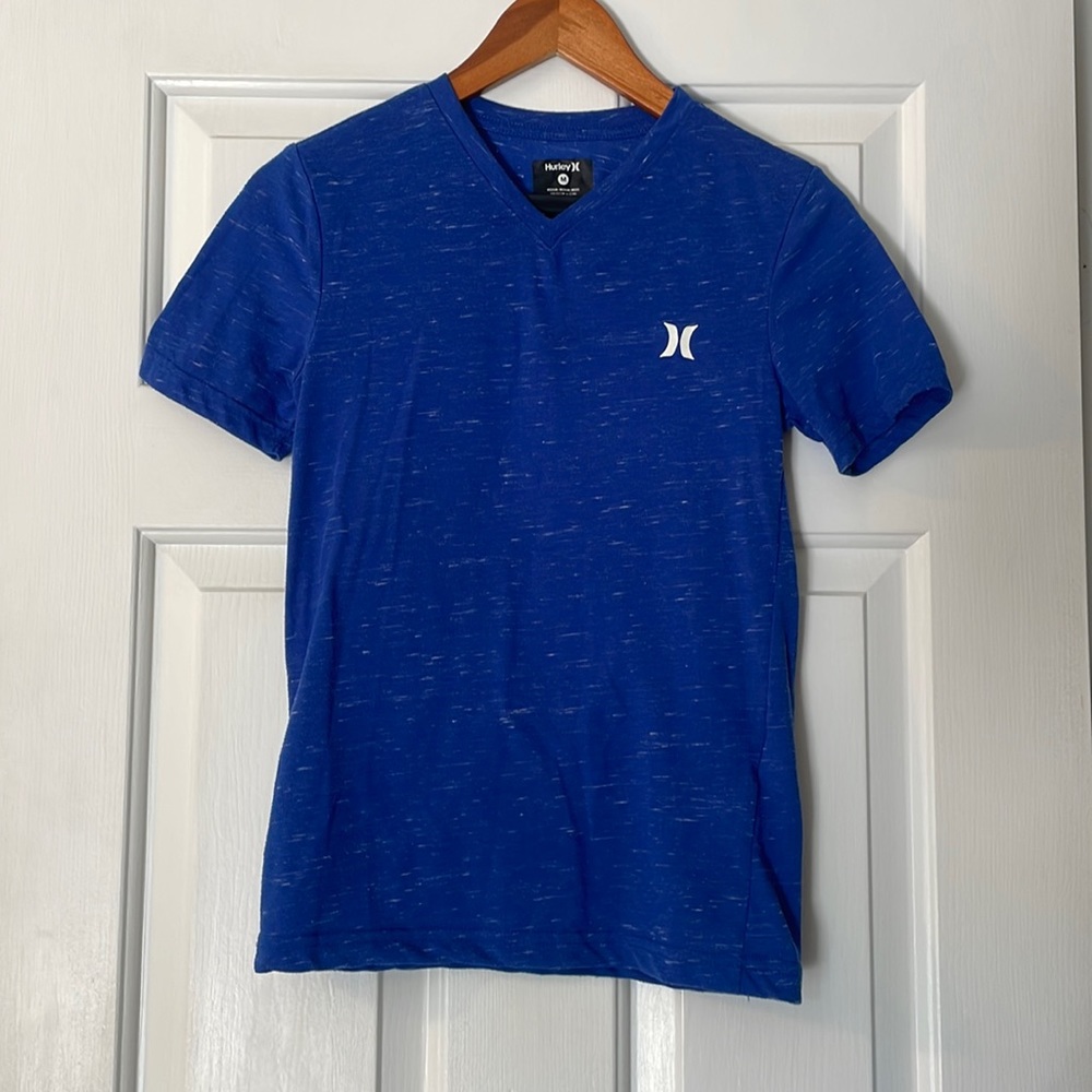 Boys blue v-neck Hurley tee